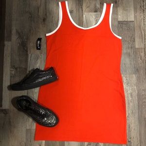 NWT!! Red & White Tank Dress